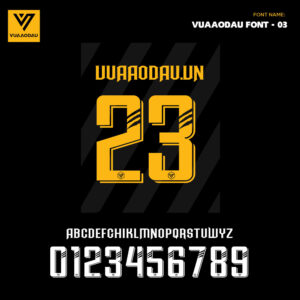 Font Vàng Đen Vua Áo Đấu - VAD Font 03