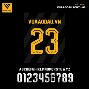 VUA AODAU FONT - 06 | Font thể thao đen vàng nổi bật