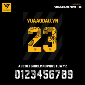 VuaAoDau Font 08 - Bộ Font Thể Thao Đen Vàng Cá Tính