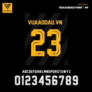 VUA AODAU FONT 09 - Đen Vàng Năng Động