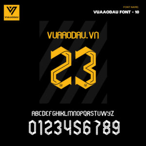 VUA AODAU FONT - 10 | Đen Vàng Đậm Chất Thể Thao