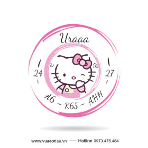 Con Dấu Hello Kitty Hồng Pastel Dễ Thương – Phong Cách Handmade Cho Bạn Gái