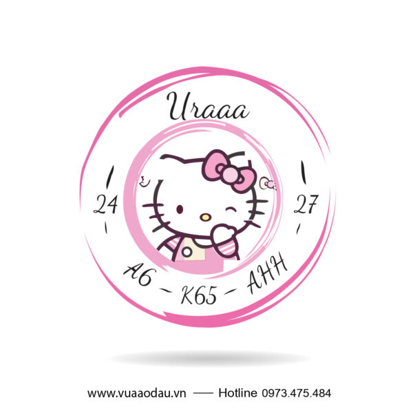 Con Dấu Hello Kitty Hồng Pastel Dễ Thương – Phong Cách Handmade Cho Bạn Gái