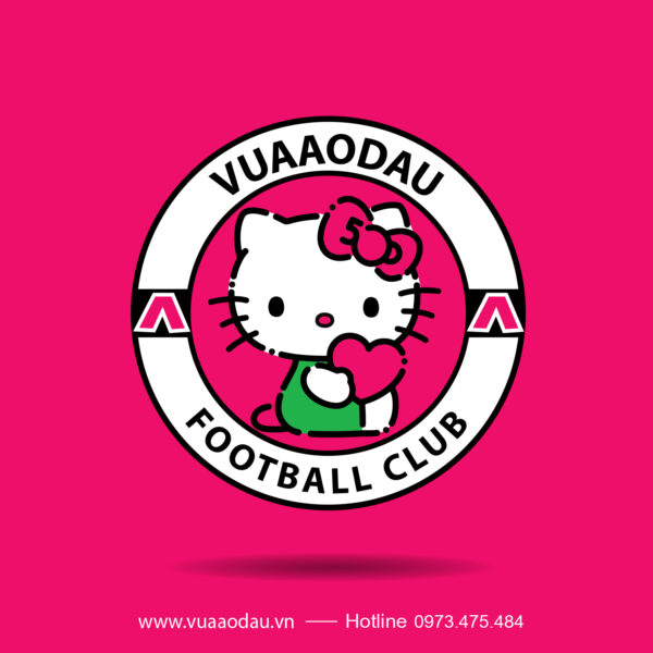 Áo thun hồng Hello Kitty Football Club dễ thương nổi bật