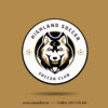 Logo Highland Soccer – Tông Nâu Vàng Mạnh Mẽ