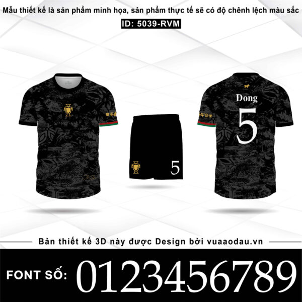 Bo Ao Bong Da Design Black Gold Streetstyle