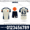 Áo Đồng Phục Thể Thao Màu Trắng Ngà Xanh Navy – Năng Động Và Mạnh Mẽ