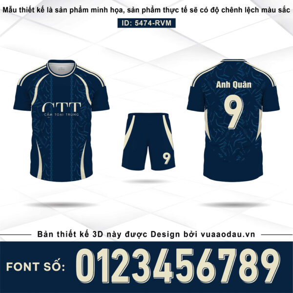 Áo đá bóng Xanh Navy - Mẫu Thiết Kế Lịch Lãm & Chuyên Nghiệp