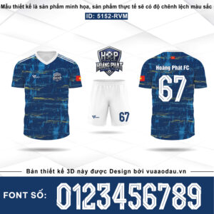 Bộ Quần Áo Thể Thao Futsal Xanh Navy 5152-RVM