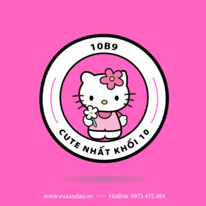 Áo lớp màu hồng 10B9 - Cute nhất khối 10