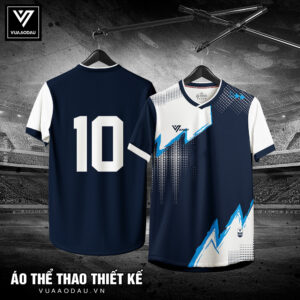 Áo Thể Thao Xanh Navy Pixel – Phong Cách Mạnh Mẽ, Năng Động