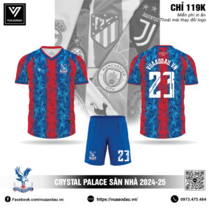 Áo Đấu Crystal Palace 2024-25 Sân Nhà Xanh Đỏ
