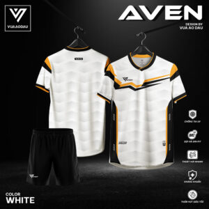 Áo đấu thể thao AVEN trắng – Thiết kế năng động, công nghệ hiện đại