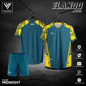 Áo Đấu ELANDO Xanh Midnight - Đột Phá & Cá Tính Trên Sân Cỏ