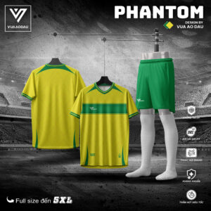 Đồng phục thể thao Phantom màu vàng chanh – Cá tính năng động cho đội bóng trẻ