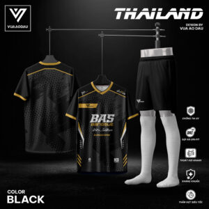 Áo Bóng Đá Không Logo Thailand Màu Đen – Cá Tính Mạnh Mẽ, Thấm Hút Siêu Tốc