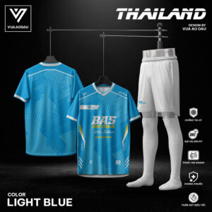 Áo Bóng Đá Không Logo Màu Xanh Da Trời - Công Nghệ DRI-FIT Chống UV