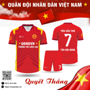 Đồng phục thể thao Quân đội Nhân dân Việt Nam - Đỏ Tinh Thần Quyết Thắng