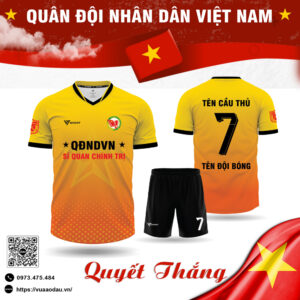 Đồng phục thể thao Quân Đội Nhân Dân Việt Nam – Màu vàng cam đen