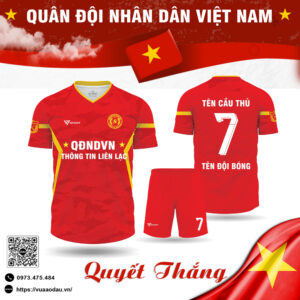 Áo thể thao Quân đội - Đỏ sao vàng rực cháy
