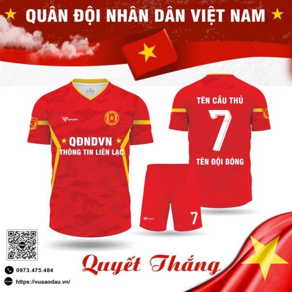 Áo thể thao Quân đội - Đỏ sao vàng rực cháy