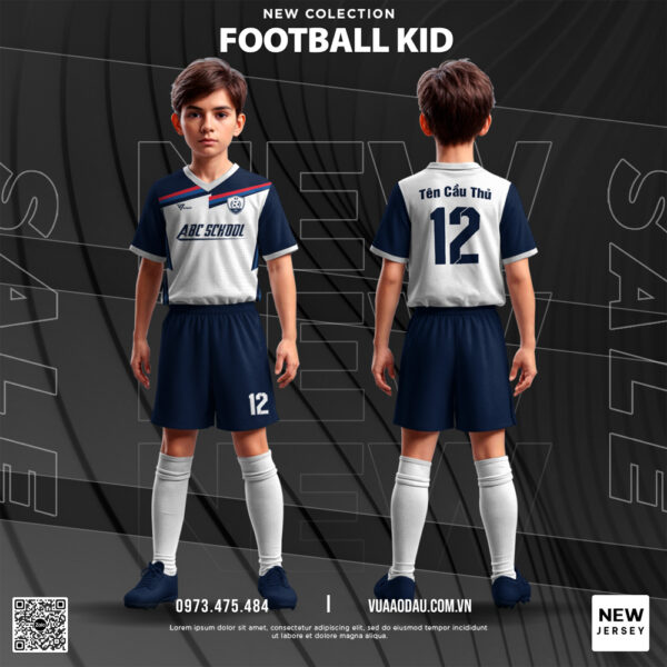 Áo Bóng Đá Trẻ Em Xanh Navy - Bộ Sưu Tập NEW COLLECTION FOOTBALL KID