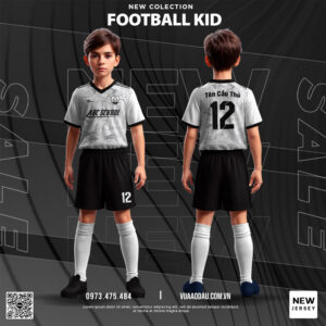 Football Kid Trắng - Đen - Bộ sưu tập thể thao cho bé
