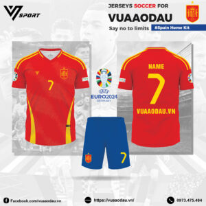 Áo Đội Tuyển Tây Ban Nha EURO 2024 Sân Nhà Màu Đỏ