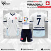 Switzerland Away Kit Trắng – UEFA EURO 2024