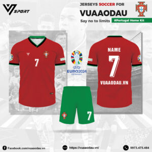 Áo Bồ Đào Nha Euro 2024 Sân Nhà Màu Đỏ