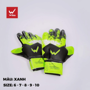 Găng Tay Thủ Môn Wika Xanh Neon - Bền Bỉ & Bắt Mắt Trên Sân Cỏ