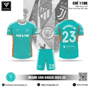 Áo đấu MIAMI sân khách 2024-25 màu xanh ngọc