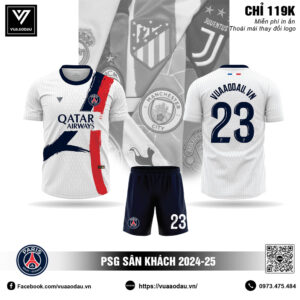 Áo đấu PSG sân khách 2024–25 màu trắng