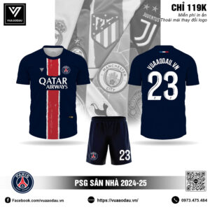 Áo đấu PSG 2024-25 sân nhà xanh navy đậm