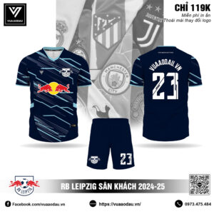 Áo RB Leipzig 2024-25 Sân Khách Màu Xanh Navy