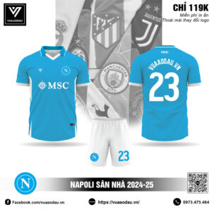 Áo đấu Napoli 2024-25 sân nhà màu xanh da trời