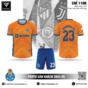 Áo CLB Porto 2025 Sân Khách Màu Cam - Cá Tính & Đột Phá