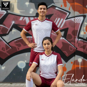 Bộ Quần Áo Thể Thao Elando Màu Đỏ Rượu Vang - Vua Áo Đấu