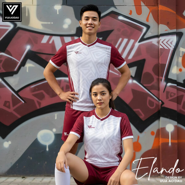 Bộ Quần Áo Thể Thao Elando Màu Đỏ Rượu Vang - Vua Áo Đấu