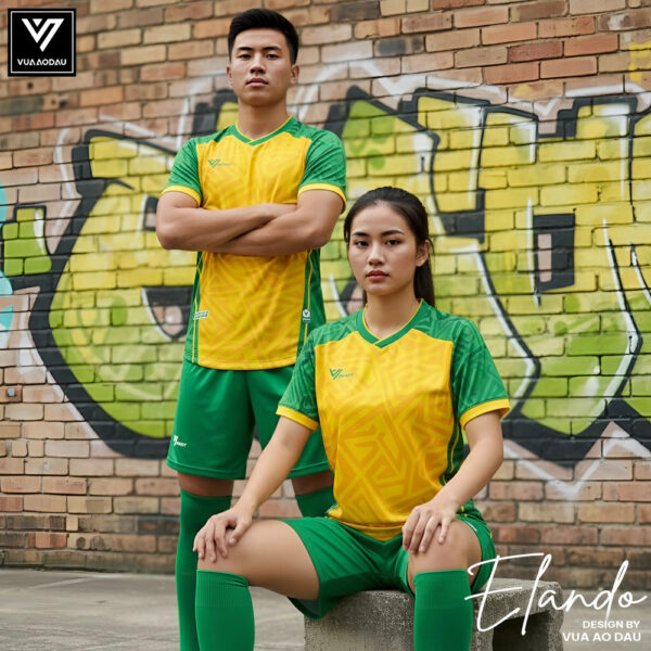Bộ đồ thể thao Elando Vàng Xanh – Năng động & Bền bỉ