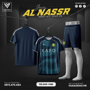 Áo Bóng Đá Al Nassr Sân Khách 2025–2026 Màu Xanh Navy