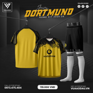 Áo đấu Dortmund 2025-2026 sân nhà – Vàng năng động cá tính