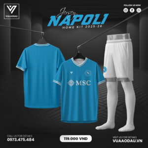 Áo Napoli Sân Nhà 2025-2026 Màu Xanh Da Trời