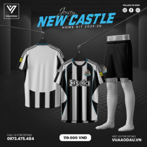Newcastle United Home Kit 2025-2026 - Đen Trắng Lịch Lãm