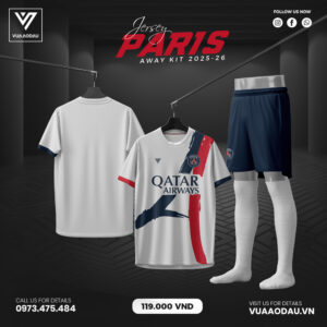 Jersey PSG Away Trắng - Paris 2025-26