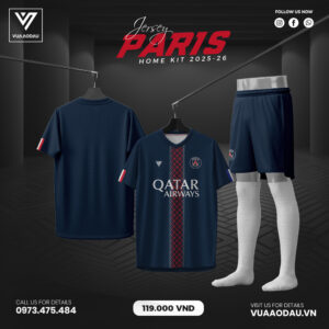 Paris Saint-Germain Home Kit 2025-26 – Xanh Navy Đậm