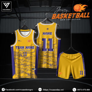 Đồng Phục Bóng Rổ Màu Vàng Tươi - Cá Tính Và Năng Động
