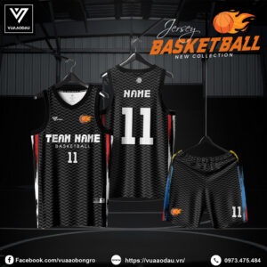 Đồng phục bóng rổ đen than – Cá tính mạnh mẽ & đầy cuốn hút