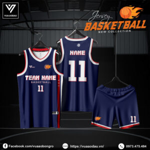 Áo Bóng Rổ Xanh Navy – Thiết Kế Hiện Đại, Tối Ưu Thi Đấu