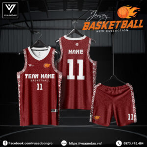 Đồng phục bóng rổ đỏ đô – Cá tính và chuyên nghiệp cho đội của bạn